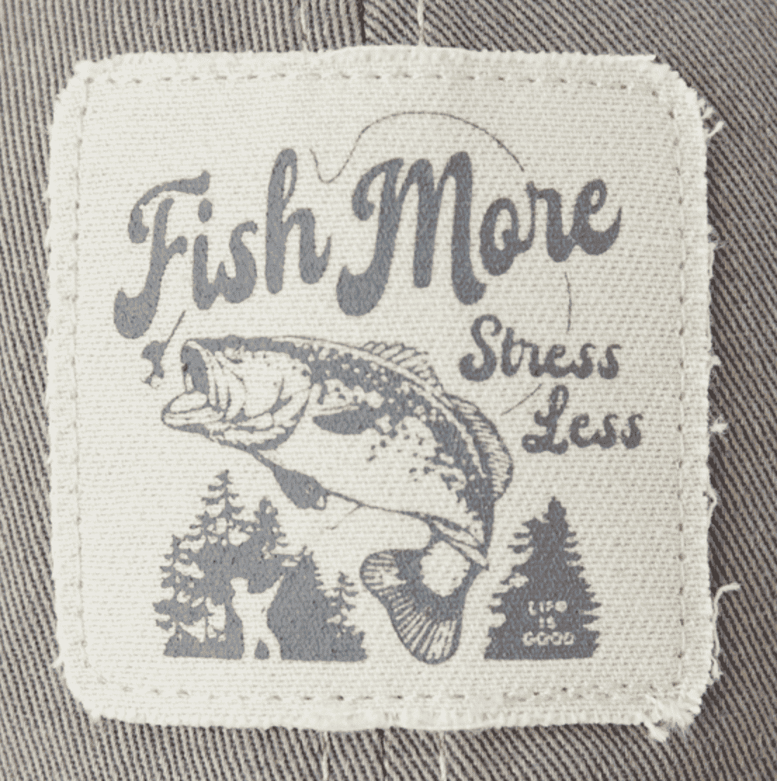 Fish More Stress Less Mens Hat 2 Fish More Stress Less Mens Hat — 197656397476 - Image 2