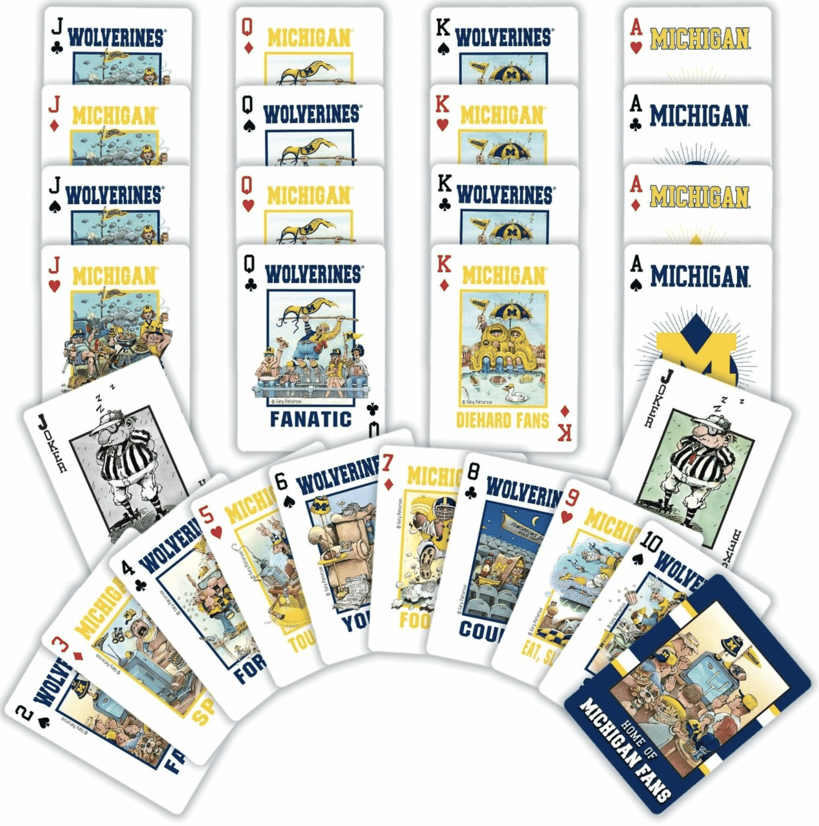 Michigan Wolverines Deck Playing Cards 2 Michigan Wolverines Deck Playing Cards — 705988020490 - Image 2