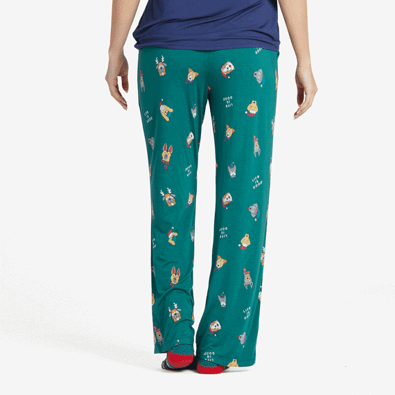 Women's Life is Good Holiday Dogs Sleep Pants 2 Women's Life is Good Holiday Dogs Sleep Pants - Image 2