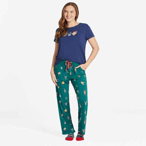 Women's Life is Good Holiday Dogs Sleep Pants 4 Women's Life is Good Holiday Dogs Sleep Pants - Image 4