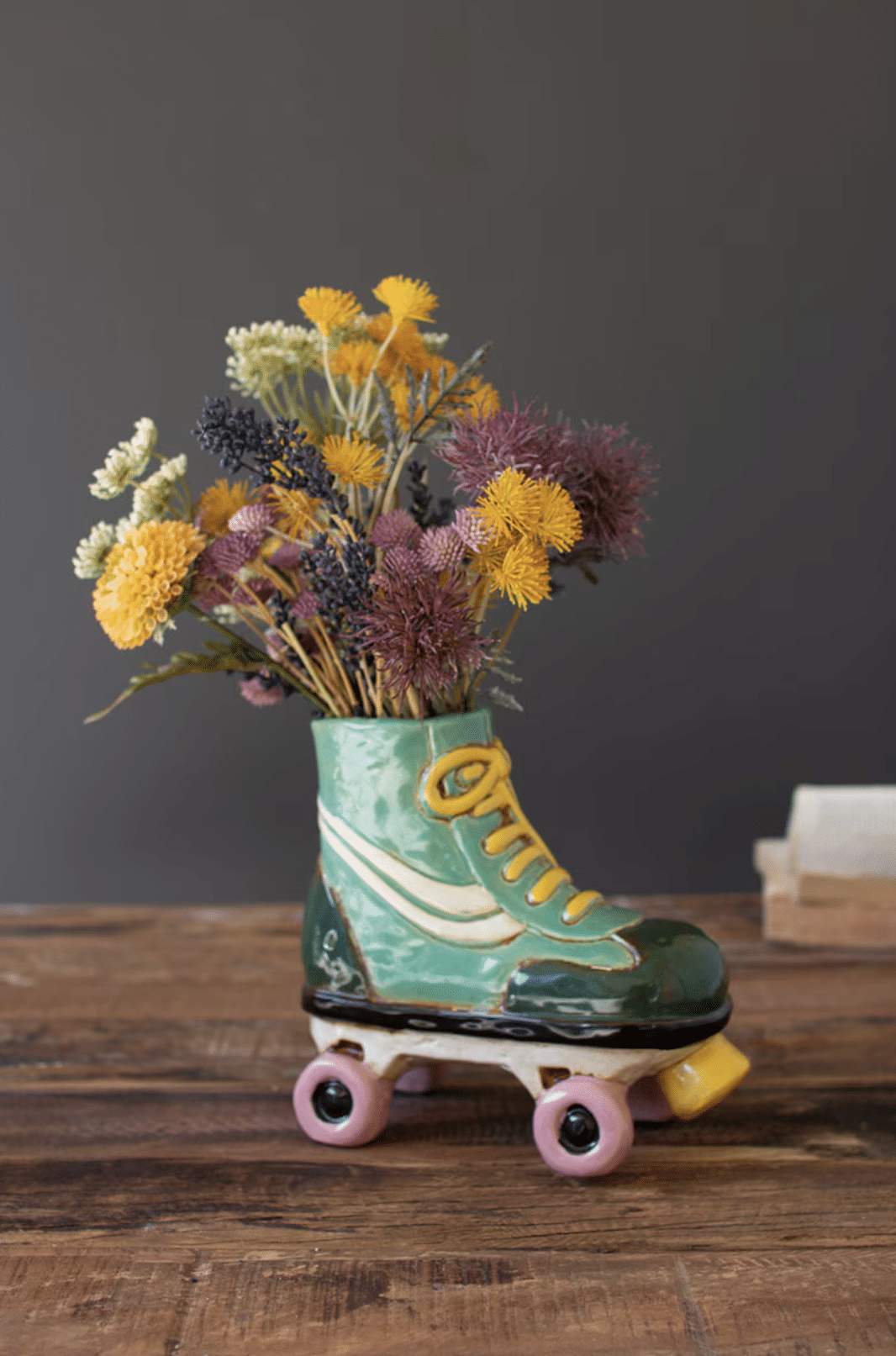 Ceramic Roller Skate Planter 2 Ceramic Roller Skate Planter — RS01 - Image 2