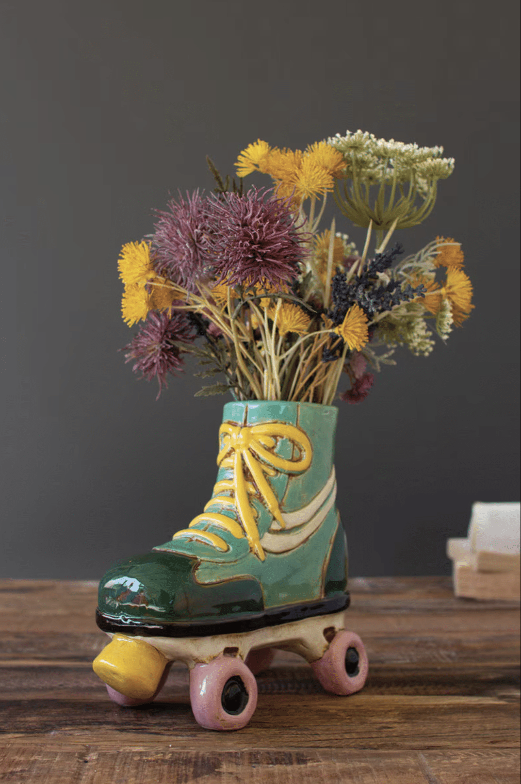 Ceramic Roller Skate Planter 1 Ceramic Roller Skate Planter — RS01