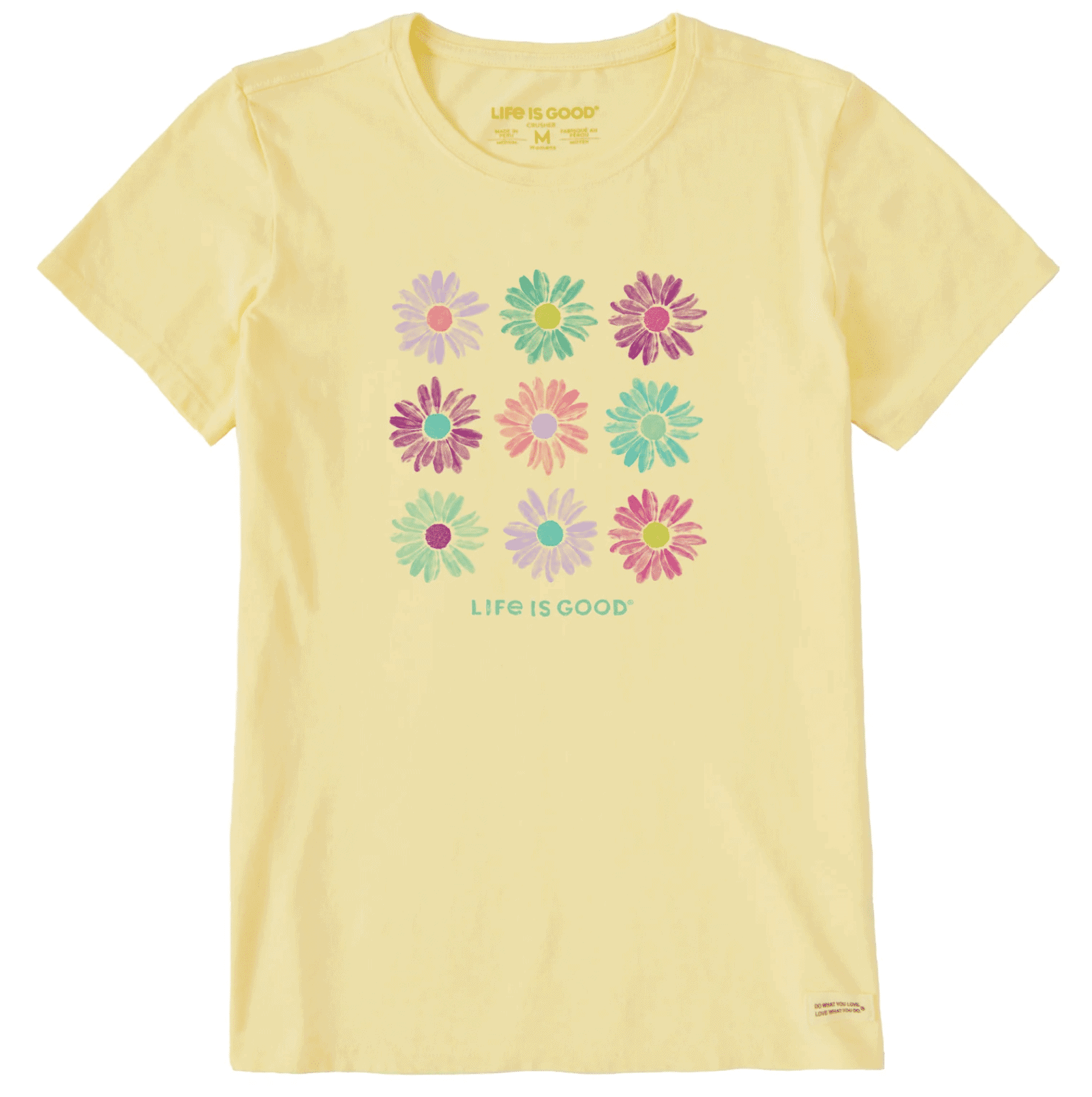 Life Is Good Women's Painted Daisies Tee 1 Life Is Good Women's Painted Daisies Tee