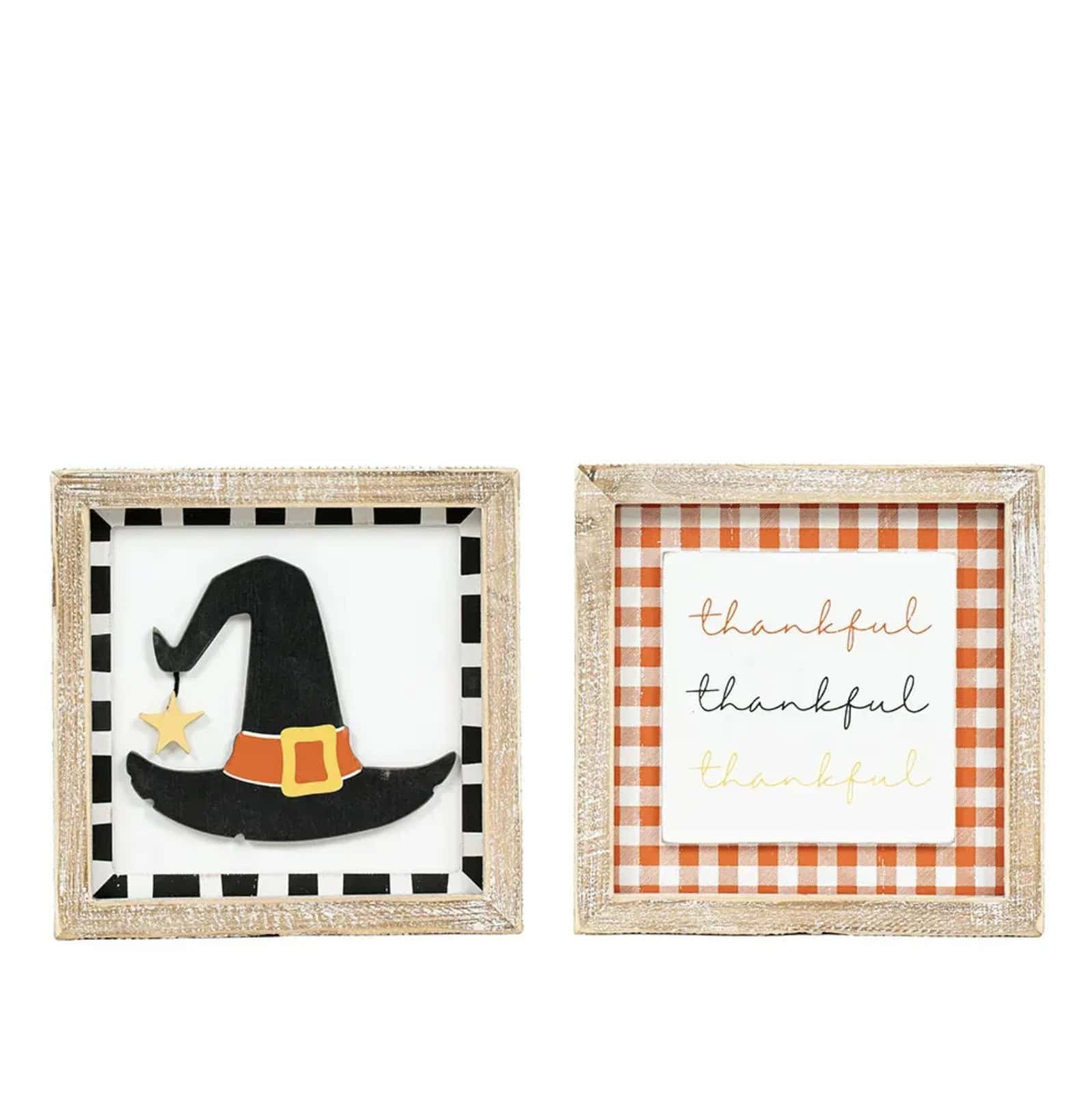 Reversible Hat/Thankful Wood Sign 1 Reversible Hat/Thankful Wood Sign — 810138838457