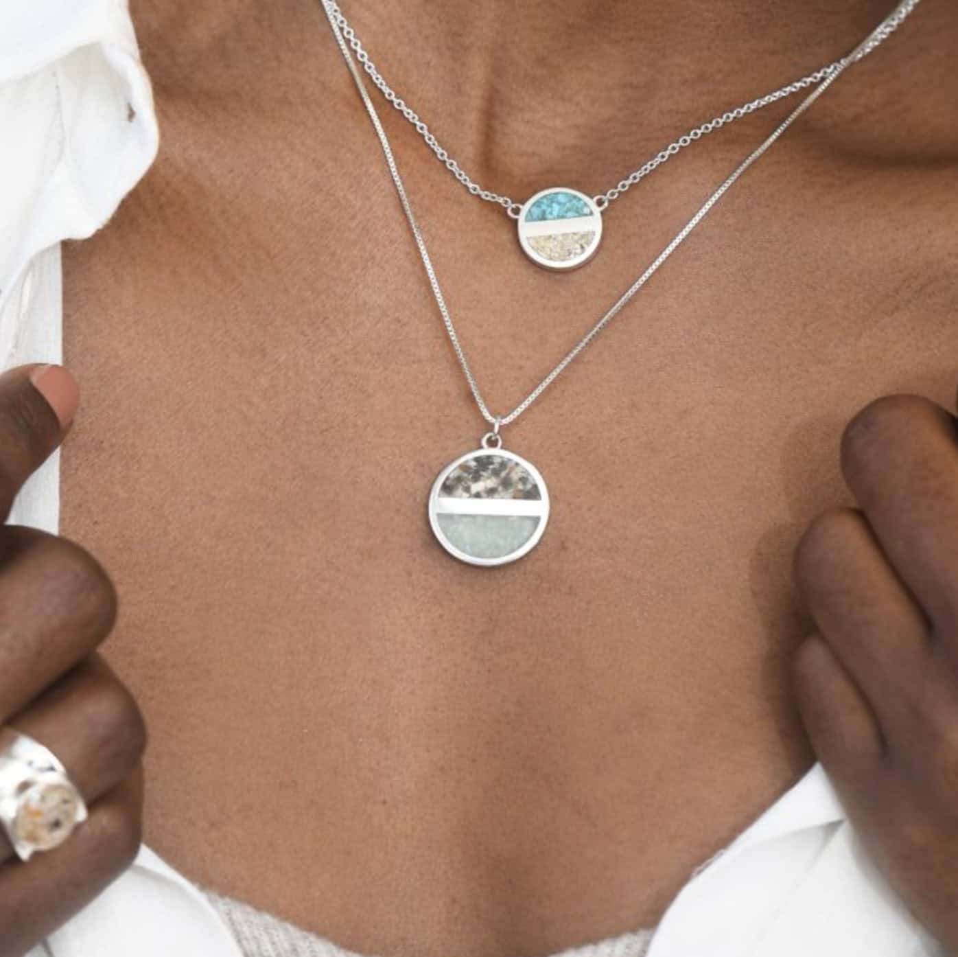 Dune Luxe Horizon Necklace Lake Michigan Sand 1 Dune Luxe Horizon Necklace Lake Michigan Sand — 274