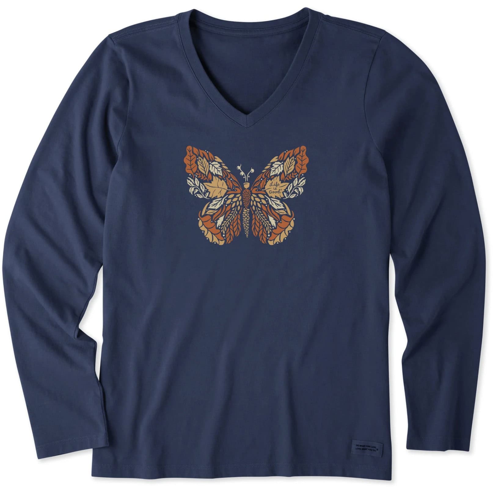 Life Is Good Women's Autumn Butterfly Long Sleeve 1 Life Is Good Women's Autumn Butterfly Long Sleeve